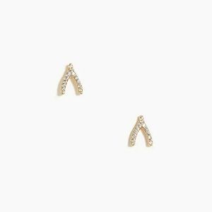 3/$33 Crystal wishbone earring
